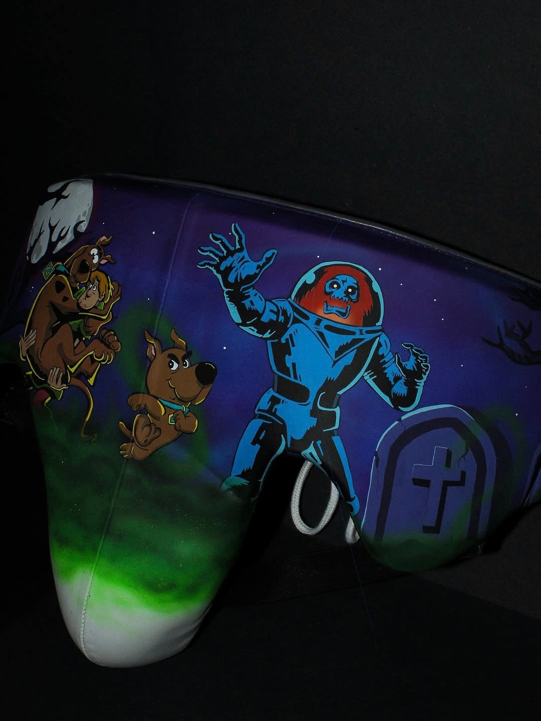 CUSTOM SPARRING KIT - SCRAPPY DOO DESING ANIMATED - GENUINE LEATHER