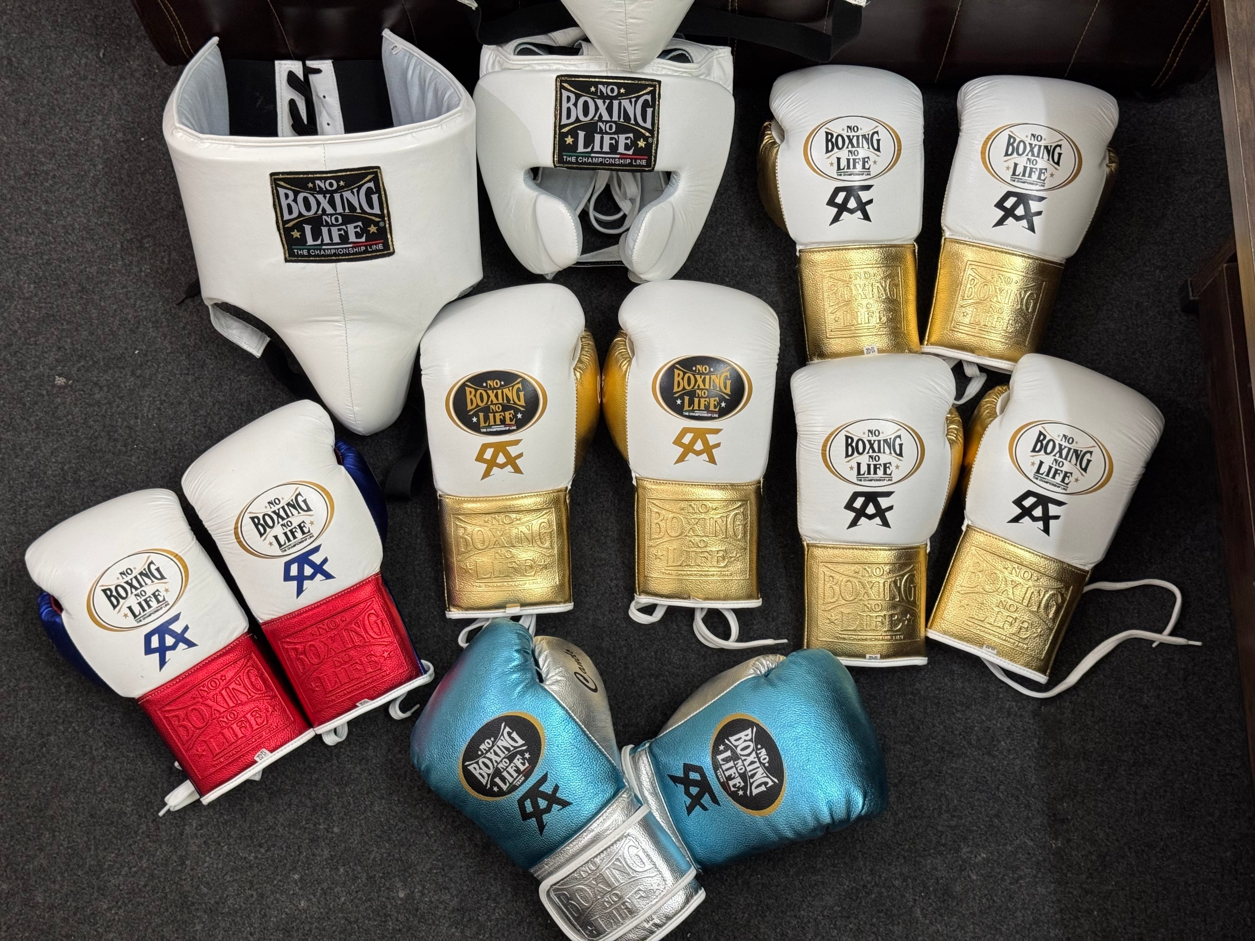White & Gold Pink Pro Elite Boxing Gloves | 100% Pure Leather | Best Choice for Fighters