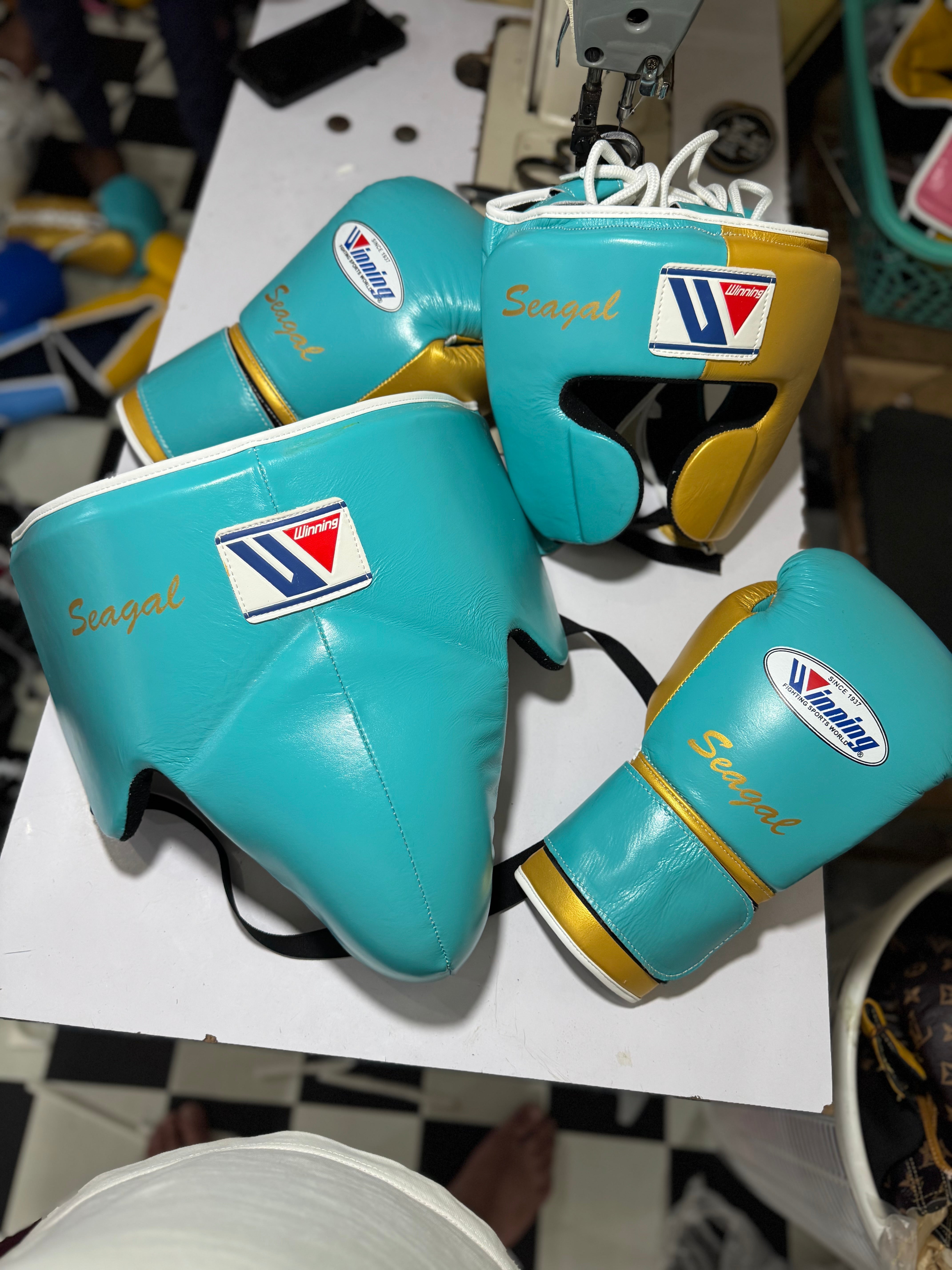 Winning - green / gold sparring set