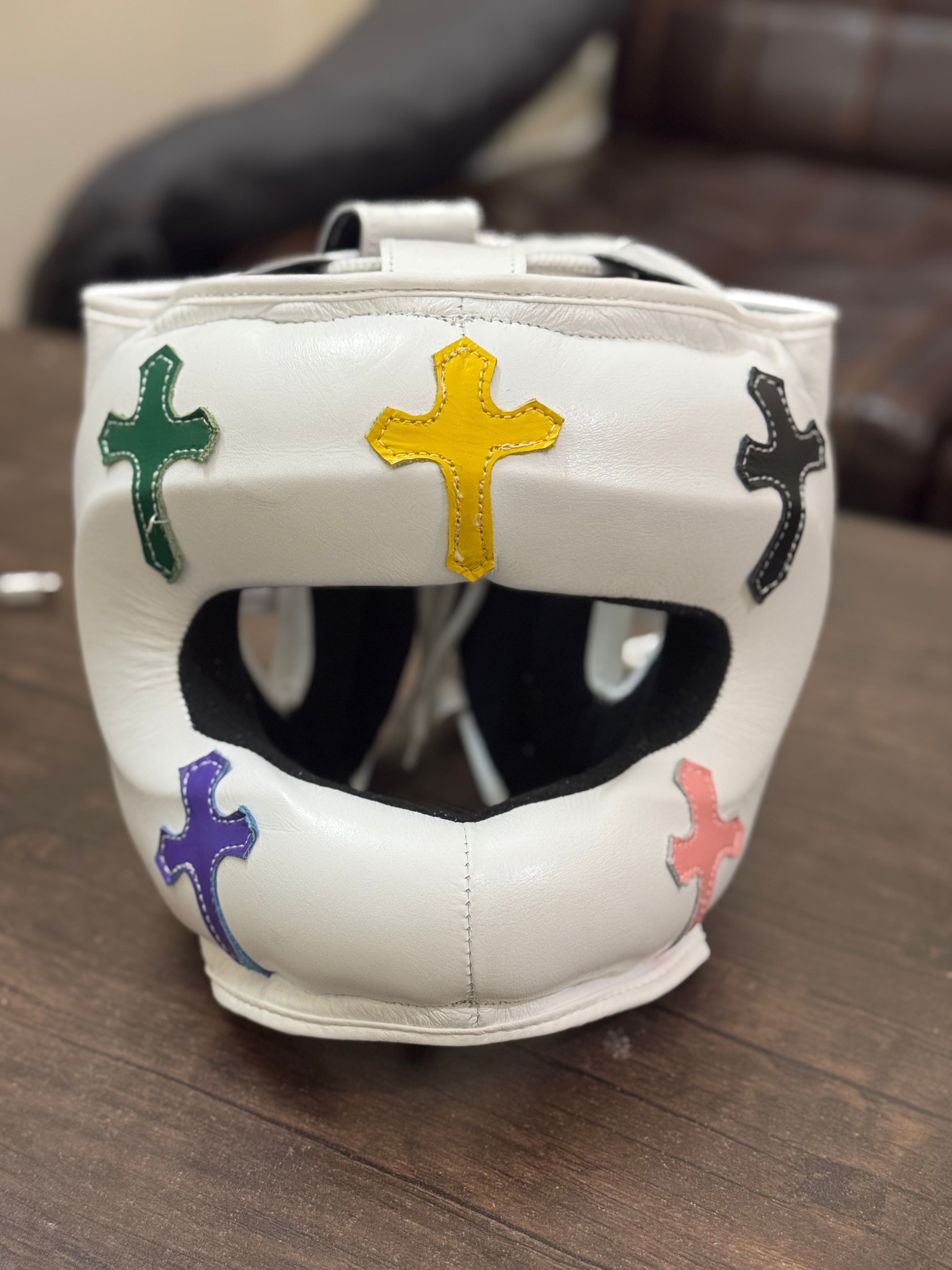 Full White Sparring Kit with Chrome Hearts | Handmade Boxing Sparring Kit | Winning | Premium Quality | Personalise Your Name | Flat 50% OFF