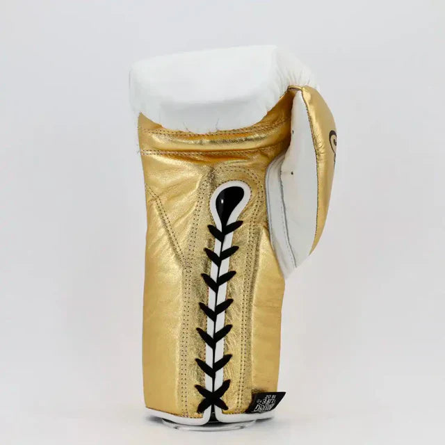 No Boxing No Life CA Special Edition Training Gloves - White / Metallic Gold