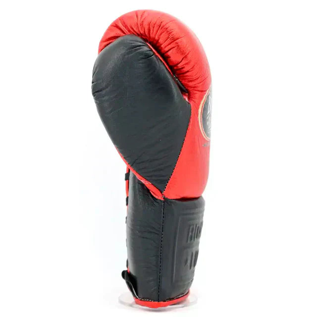No Boxing No Life Pro Fight Gloves - Metallic Red / Black