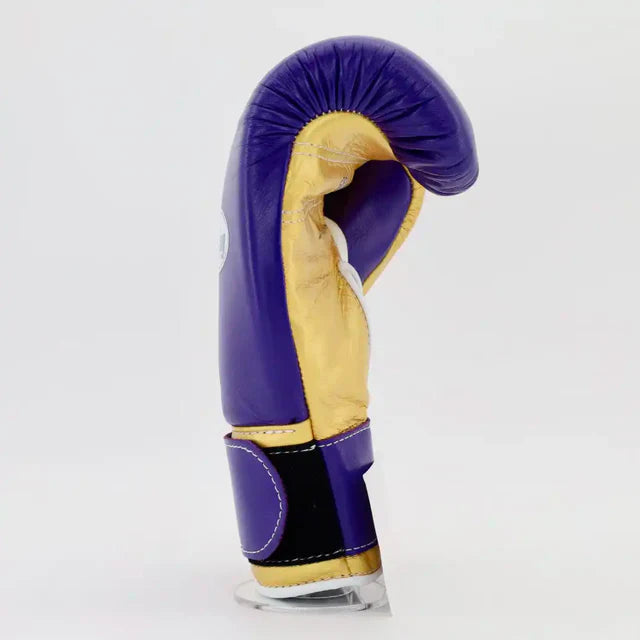 Winning Pro Velcro Training Gloves - Purple / Gold