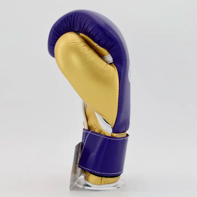 Winning Pro Velcro Training Gloves - Purple / Gold